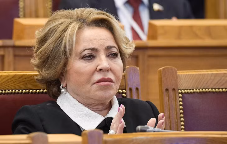 Chủ tịch Hội đồng Liên bang Nga Valentina Matviyenko. Ảnh: TASS