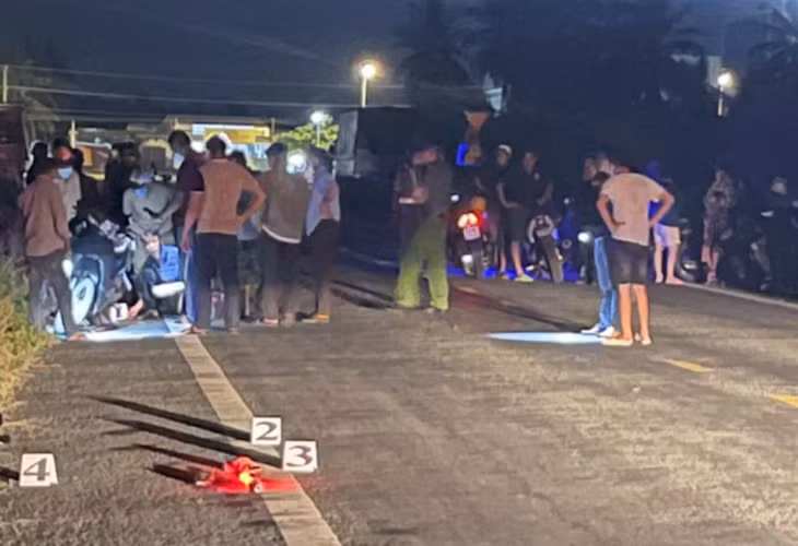 Hiện trường nơi phát hiện người đàn ông tử vong.