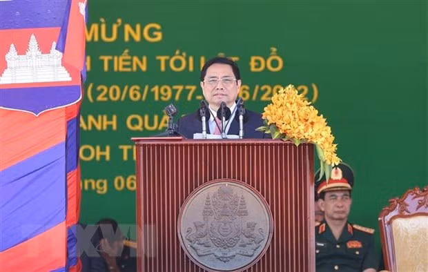 Phat bieu cua Thu tuong tai le Ky niem 45 nam lat do che do Pol Pot hinh anh 1