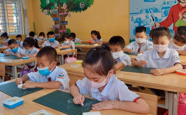 Học sinh Trường Tiểu học Thị trấn Quảng Hà 3
