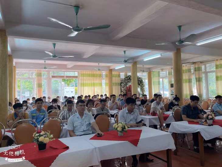 Quang cảnh lớp tập huấn.