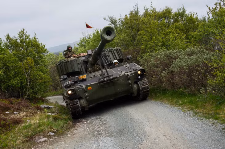 Lựu pháo M109 mà Na Uy cam kết chuyển giao cho Ukraine. Ảnh: CNN