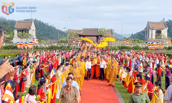 Lễ cung nghinh, an vị được tổ chức với nghi lễ trang trọng, linh thiêng bậc nhất từ trước đến nay. 