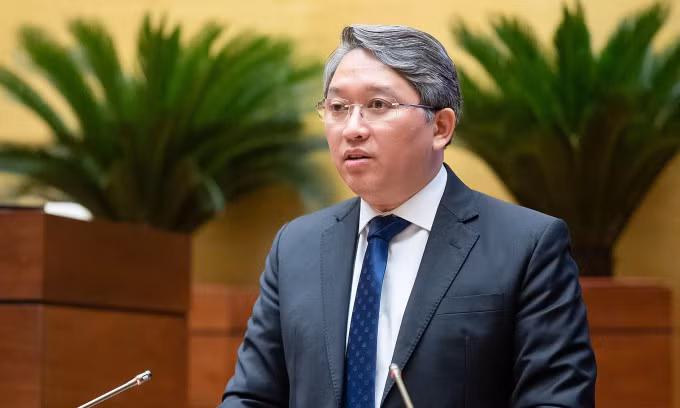 Bộ trưởng Tư pháp Nguyễn Hải Ninh. Ảnh: Cổng TTĐT Quốc hội