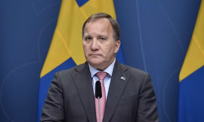 Thủ tướng Lofven thông báo từ chức hôm 28/6. Ảnh: AFP.
