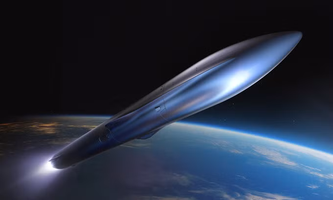 Thiết kế tên lửa hai tầng Terran R của Relativity Space. Ảnh: Relativity Space.