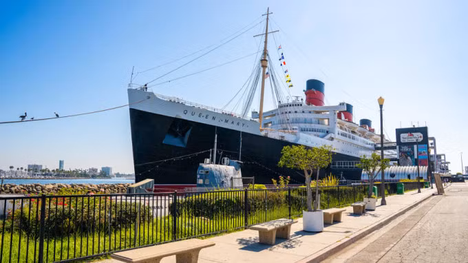 Tàu Queen Mary chưa có kế hoạch mở lại đón khách vào 2023. Ảnh: Adobe Stock