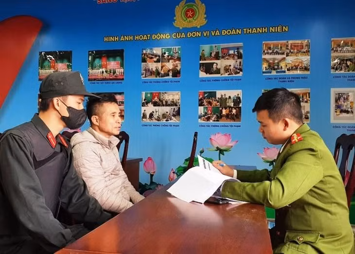 Đối tượng Nguyễn Văn Sỹ tại thời điểm bị bắt giữ.