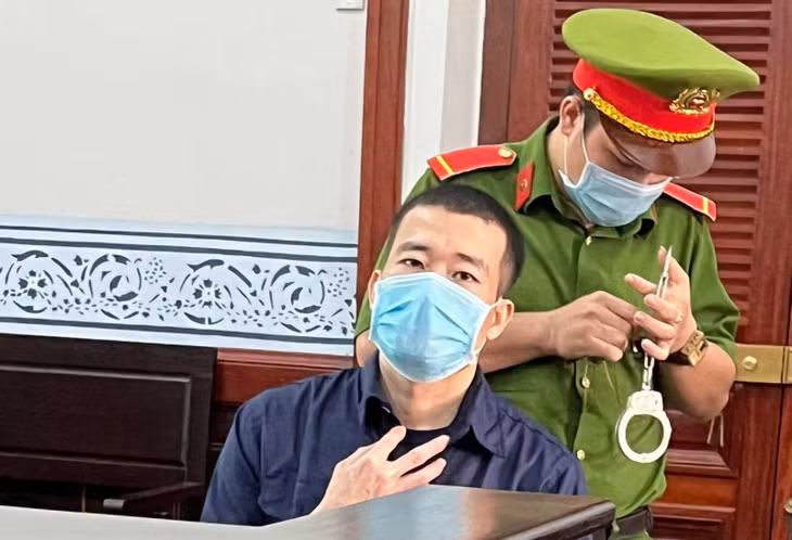 Bị cáo Võ Minh Trọng tại tòa.