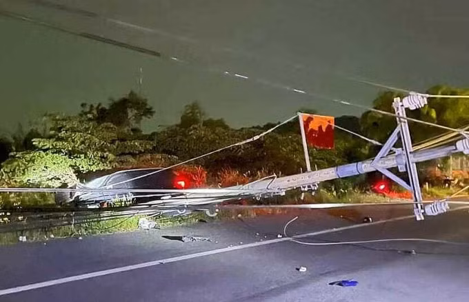 Hiện trường vụ tai nạn. Ảnh: Phạm Hải