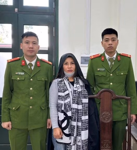 Trần Thị Thủy vừa bị cơ quan Công an bắt giữ