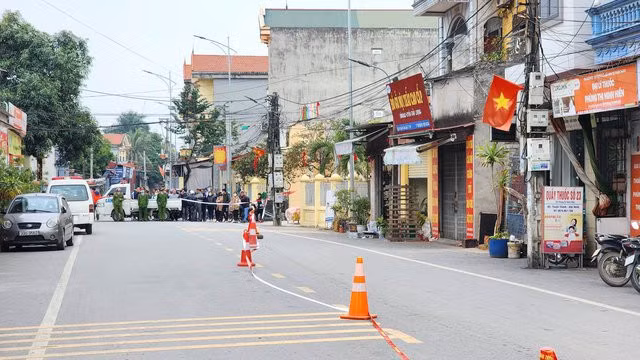 Hiện trường vụ án mạng nghiêm trọng ở Bắc Ninh.