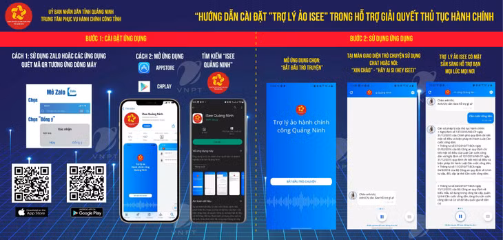 “Trợ lý ảo Isee” hỗ trợ cho công dân trong giải quyết TTHC.