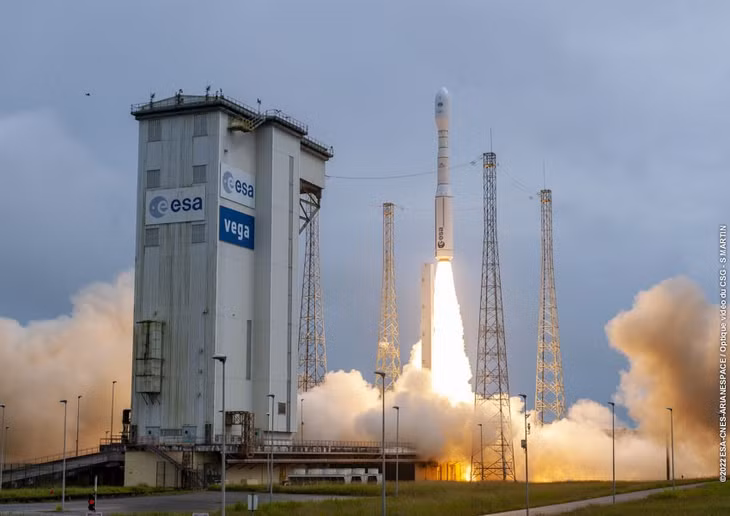 Vụ phóng tên lửa Vega-C diễn ra ngày 20.12. Ảnh: ESA