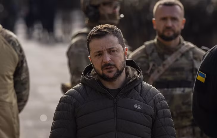 Tổng thống Ukraine Volodymyr Zelensky. Ảnh: AP