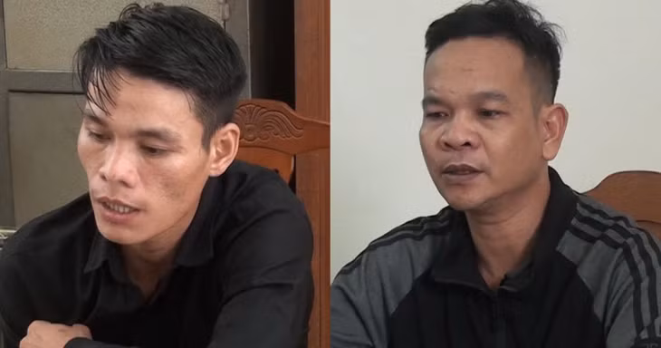 Nguyễn Thanh Vinh và Lương Văn Kết sau khị bị bắt giữ.
