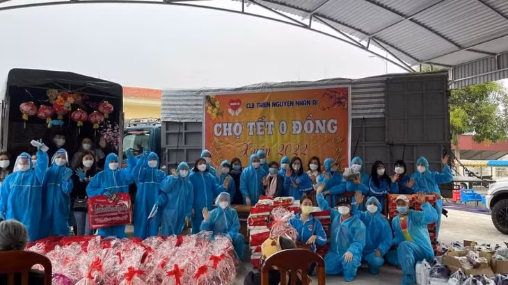 "Chợ Tết 0 đồng" giai đoạn phòng chống dịch Covid-19.