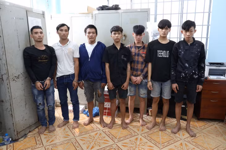 Các đối tượng bị bắt giữ.