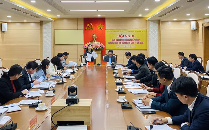 Đồng chí Vi Ngọc Bích, Uỷ viên Ban Thường vụ Tỉnh ủy, Phó Chủ tịch Thường trực HĐND tỉnh, phát biểu tại hội nghị.