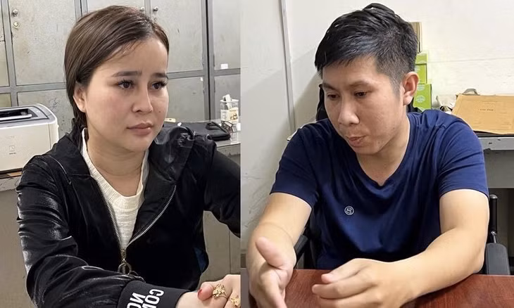 Hai đối tượng Tuyền và Hưng. Ảnh: CACC