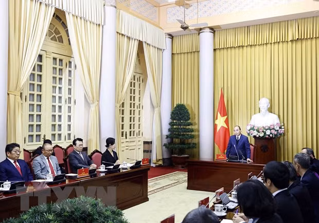 Chu tich nuoc gap mat cac to chuc nguoi Han Quoc tai Viet Nam hinh anh 2