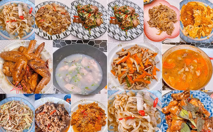 Lâm Tâm Như khoe đồ ăn cô nấu. Ảnh: Instagram/Rubylin.