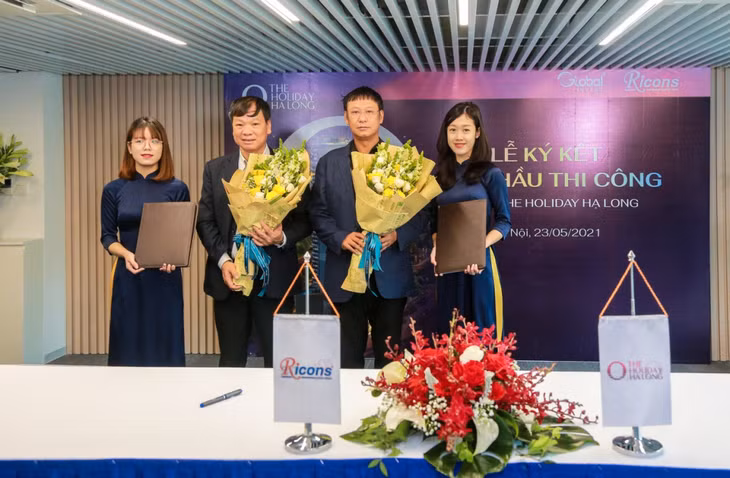Đại diện Global Invest ký thoả thuận hợp tác với Ricons Group.