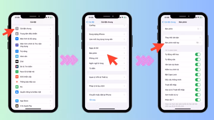 Tắt tính năng bàn phím một tay trên iPhone