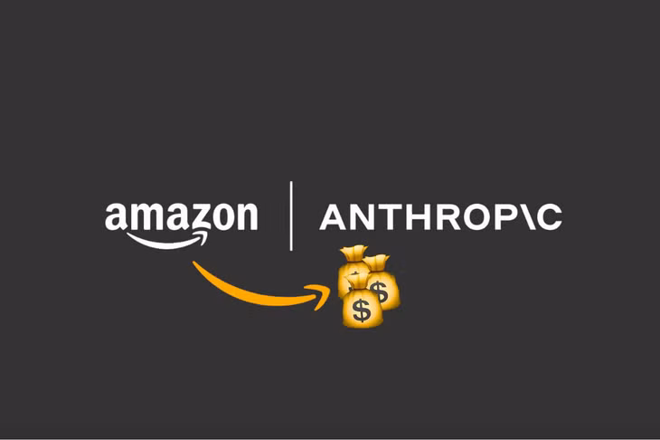 Amazon nằm trong số các ông lớn công nghệ mở hầu bao cho startup AI tạo sinh. Ảnh: Synthesia
