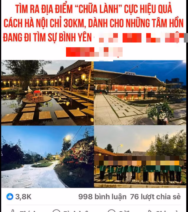 Một bài đăng chia sẻ về chữa lành trên mạng xã hội thút nhiều tương tác