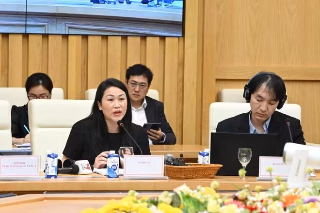 Các đại biểu góp ý kiến hoàn thiện dự thảo Nghị định về mua bán điện trực tiếp. (Ảnh: Đức Duy/Vietnam+)