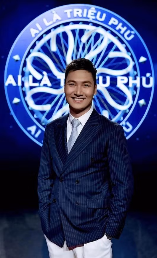 Diễn viên Mạnh Trường trong chương trình Ai là triệu phú. Ảnh: VTV