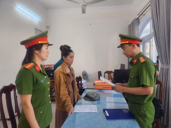 Trần Thị Nga bị khởi tố, bắt tạm giam. (Ảnh: C.A)