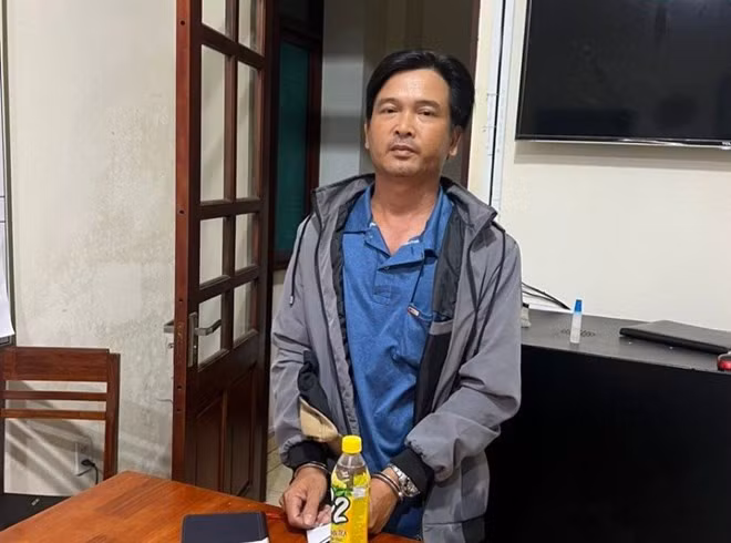 Đối tượng Phạm Văn Hà khi bị bắt. Ảnh: Công an Gia Lai