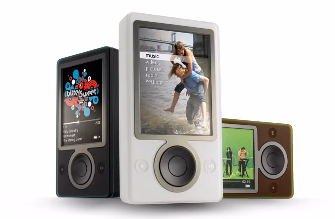 Máy nghe nhạc Zune. Ảnh: Microsoft
