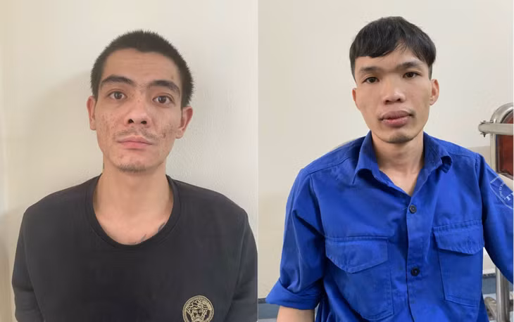 Hai đối tượng Mai Thanh Phong (trái) và Đặng Văn Quyền (phải).