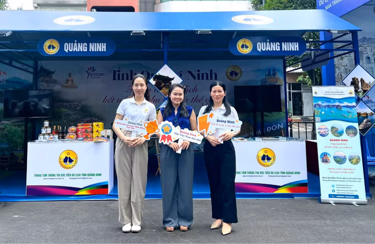 Gian hàng Quảng Ninh tại Ngày hội Du lịch TP Hồ Chí Minh lần thứ 20 diễn ra từ ngày 4-7/4/2024.