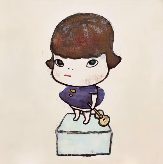 Bức ''Guitar Girl on the Ice''. Ảnh: Sotheby's