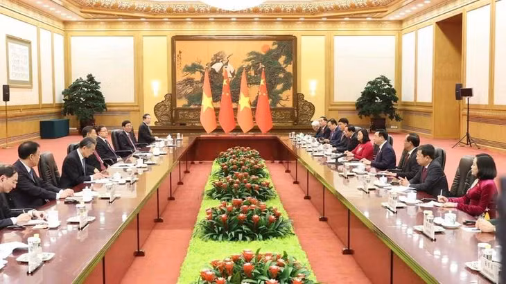 Quang cảnh buổi làm việc. Ảnh: TTXVN