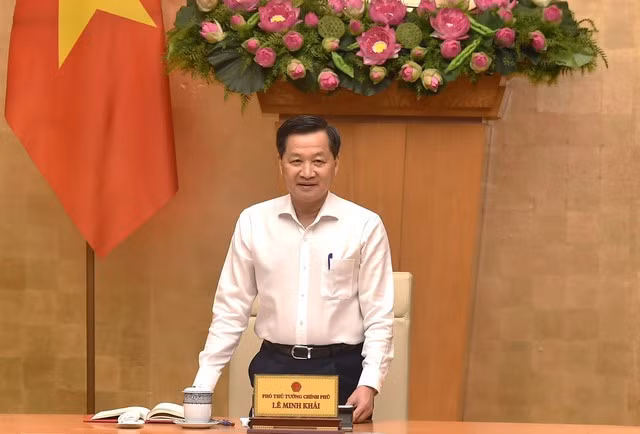 Phó Thủ tướng Chính phủ Lê Minh Khái đã chủ trì cuộc họp Ban Chỉ đạo điều hành giá xem xét công tác quản lý, điều hành giá Quý I và định hướng công tác điều hành giá những tháng còn lại của năm 2024. Ảnh VGP/Trần Mạnh
