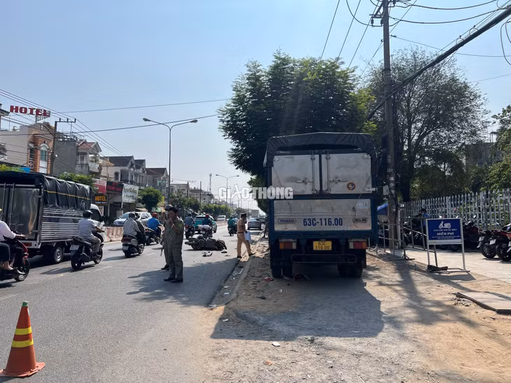 Hiện trường vụ tai nạn.