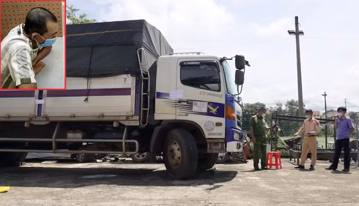 Lê Thành An điều khiển xe ô tô tải tông gãy Barie vượt chốt kiểm dịch ở địa bàn huyện Đắk Glong.
