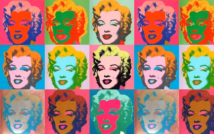 Một tác phẩm chân dung Marilyn Monroe của Andy Warhol. (Ảnh: Fanshare).
