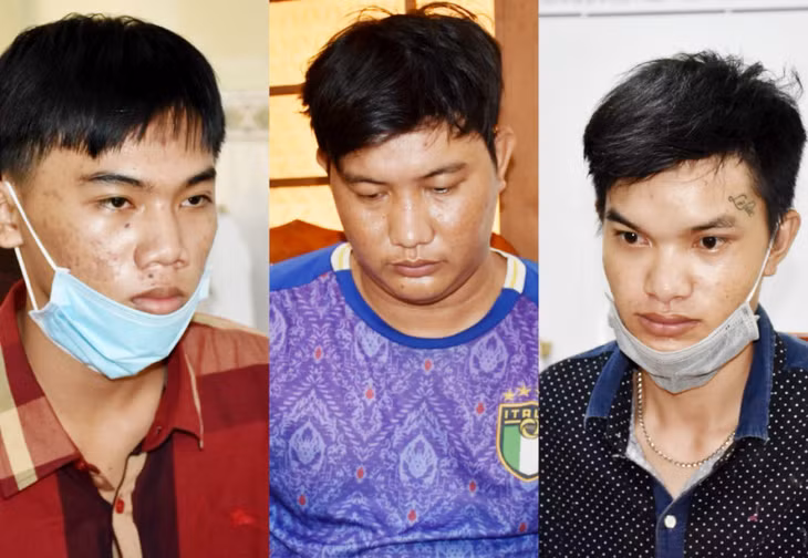 Ba đối tượng trong vụ án.