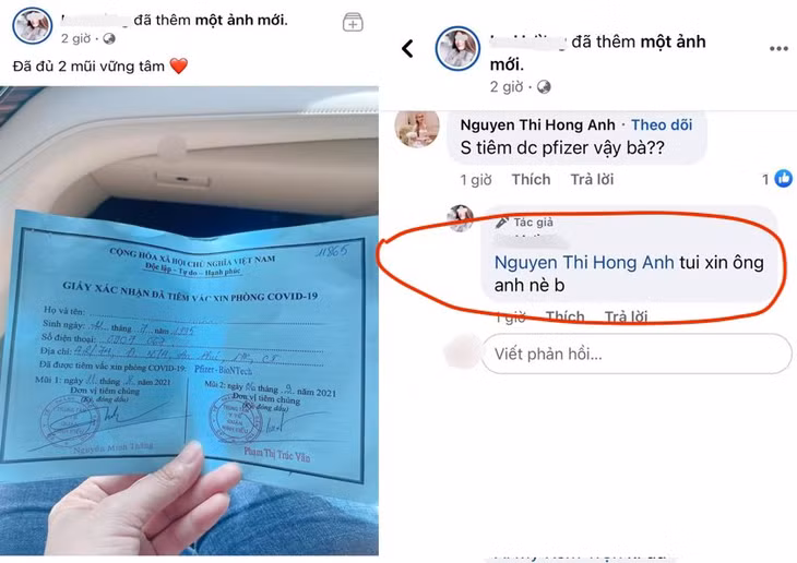 Cô gái đăng ảnh khoe đã tiêm đủ 2 mũi vắc xin