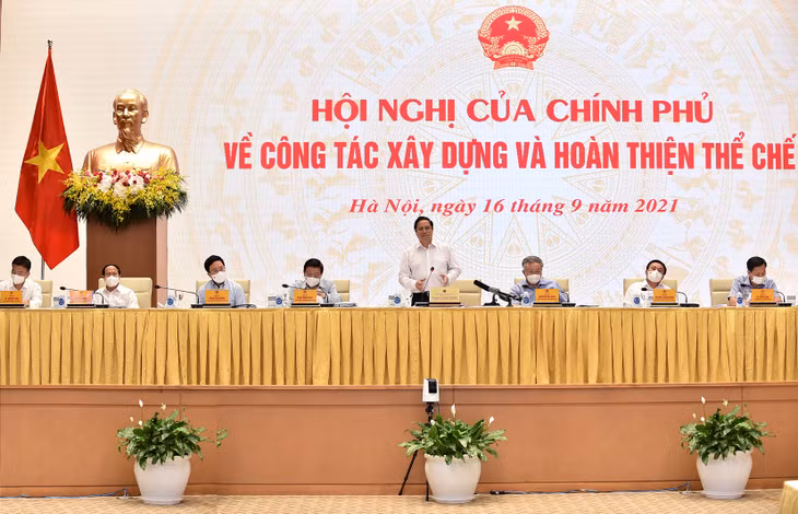 Thủ tướng Phạm Minh Chính: Xây dựng và hoàn thiện thể chế để bảo đảm thực sự là “đòn bẩy” kiến tạo phát triển, tạo động lực phát triển, phát huy các nguồn lực. - Ảnh: VGP/Nhật Bắc Thủ tướng Phạm Minh Chính: Xây dựng và hoàn thiện thể chế để bảo đảm thực sự là “đòn bẩy” kiến tạo phát triển, tạo động lực phát triển, phát huy các nguồn lực. - Ảnh: VGP/Nhật Bắc