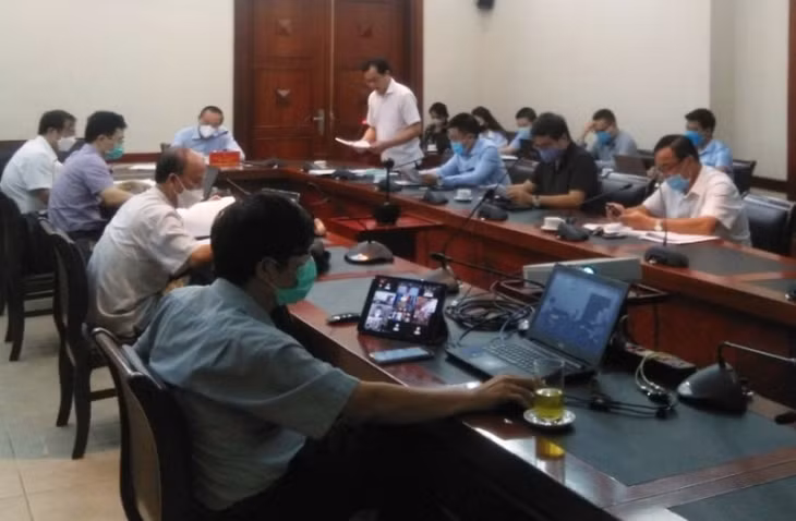 Toàn cảnh hội nghị tại điểm cầu Bộ Nông nghiệp và Phát triển nông thôn.