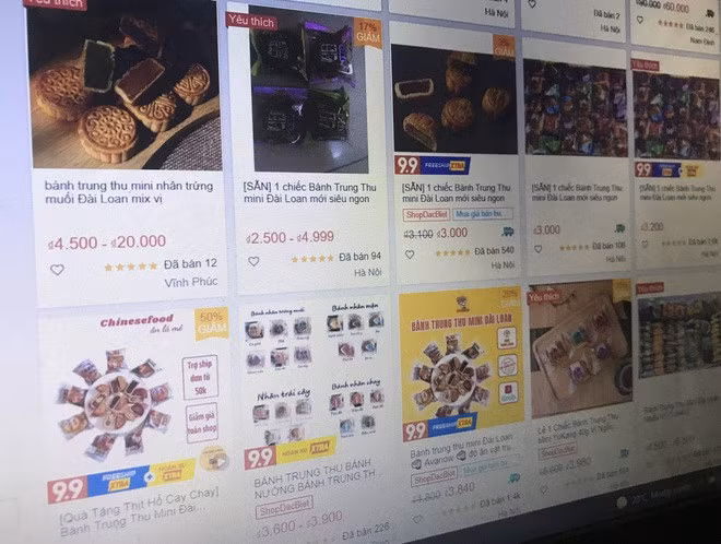 Loại bánh trung thu có giá siêu rẻ, chỉ từ 2.000 đồng/cái đang được rao bán rầm rộ trên mạng.