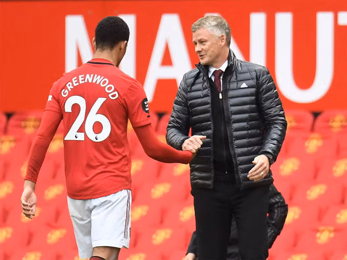 Solskjaer vẫn có thể sử dụng Greenwood ở Champions League, dù không đăng ký anh vào danh sách chốt với UEFA. Ảnh: Reuters
