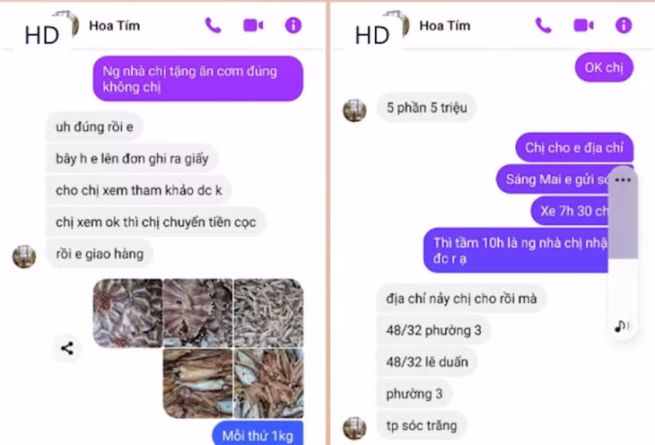 Tài khoản hỏi mua cá khô, sau đó chị A. bị mất hơn 150 triệu đồng trong tài khoản.